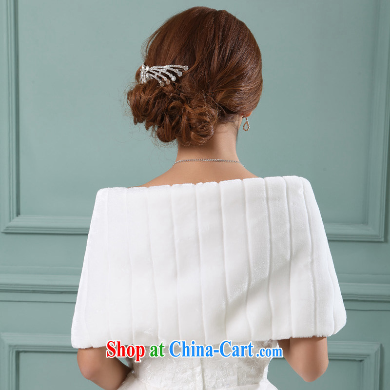 Early definition wedding dresses accessories bridal hair shawl stylish and warm wedding dresses accessories Korean warm hair shawl white are code, early definition, shopping on the Internet