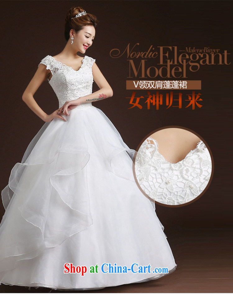 Qi wei summer 2015 new wedding dresses shoulders with strap wedding Princess shaggy dress bridal wedding dress video thin wedding dress white XL pictures, price, brand platters! Elections are good character, the national distribution, so why buy now enjoy more preferential! Health