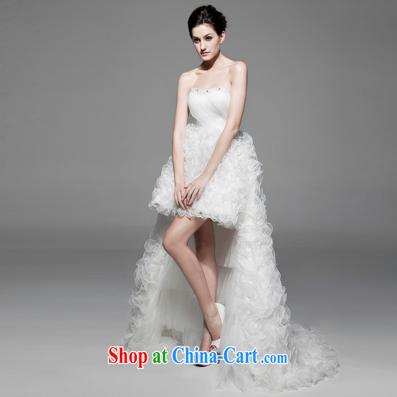 A yarn wedding dresses autumn new Korean wiped his chest after a long removable tail wedding NW 31,002 white XL code 30 days pre-sale