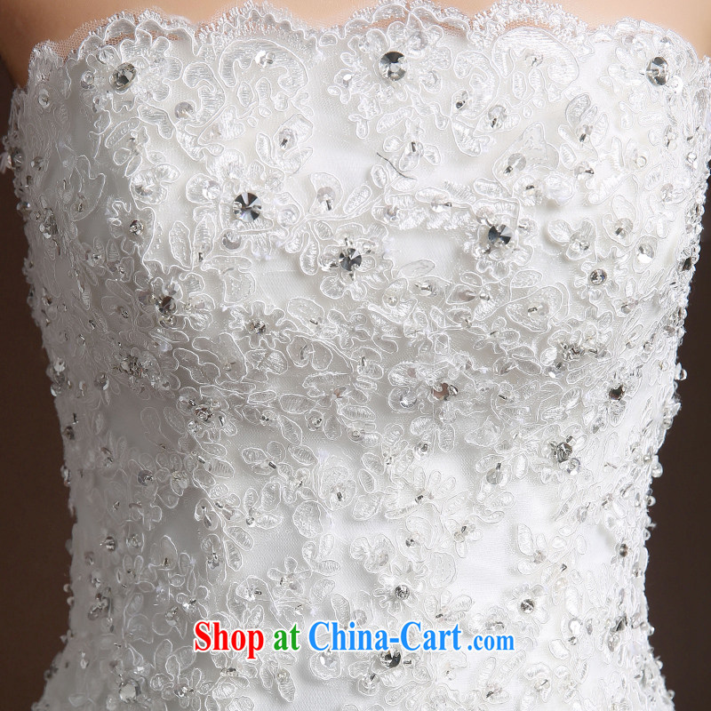 Qi wei summer 2015 new wedding dresses bare chest A Field dress bridal wedding white with strap wedding dress stylish graphics thin white perfect beauty edition B M, Qi wei (QI WAVE), online shopping
