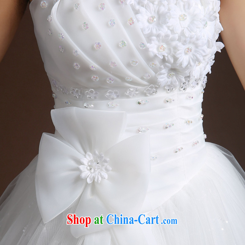 Wei Qi Korean wedding dresses with wedding dress wedding Bride With wedding women 2015 summer wedding new wedding with shaggy skirts A field skirt white XL, Qi wei (QI WAVE), shopping on the Internet
