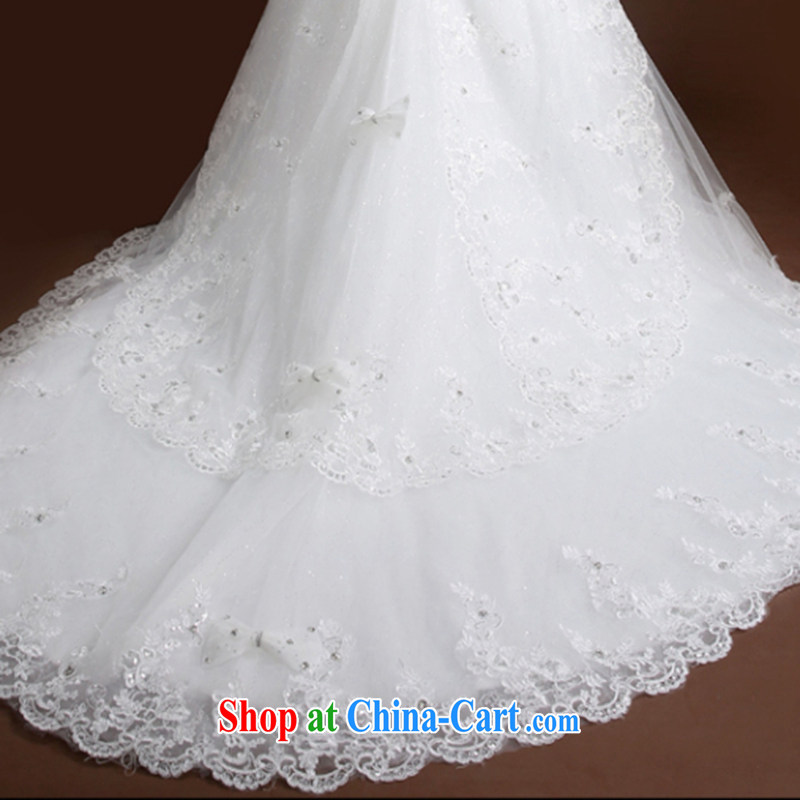 Wei Qi 2015 new summer wedding dresses bridal wipe the chest tail wedding band stylish graphics thin marriage wedding dress white XL, Qi wei (QI WAVE), online shopping