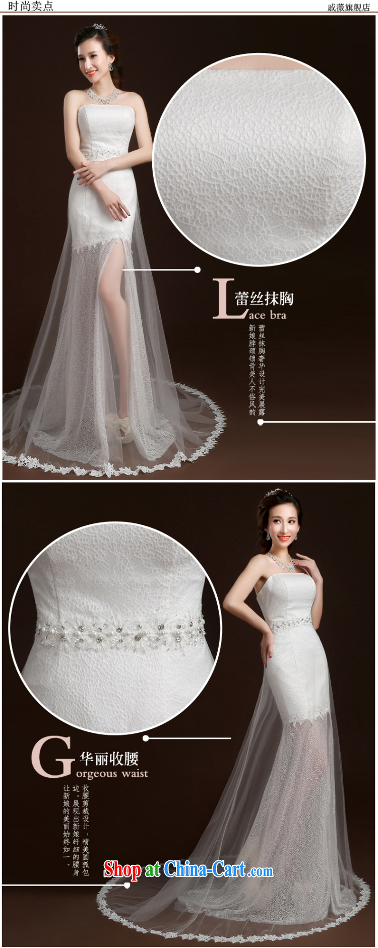 Qi wei summer 2015 new stylish wiped his chest crowsfoot beauty wedding dresses bridal wedding translucent small tail wedding band wedding white M pictures, price, brand platters! Elections are good character, the national distribution, so why buy now enjoy more preferential! Health