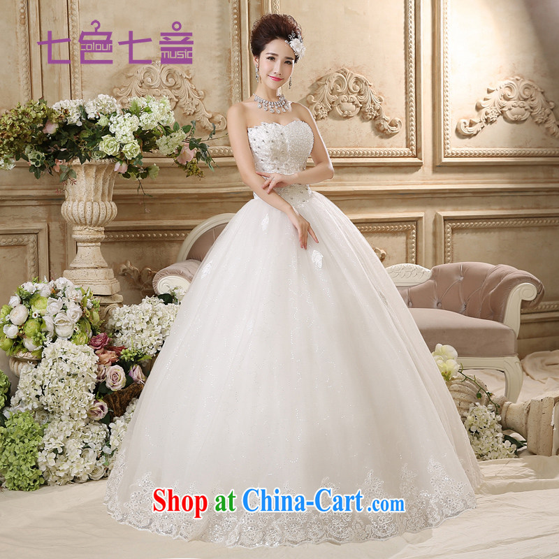 7-Color 7 tone Korean version 2015 new products the princess, Beauty video thin heart-wiped his chest, wedding H 042 white tailored _final_