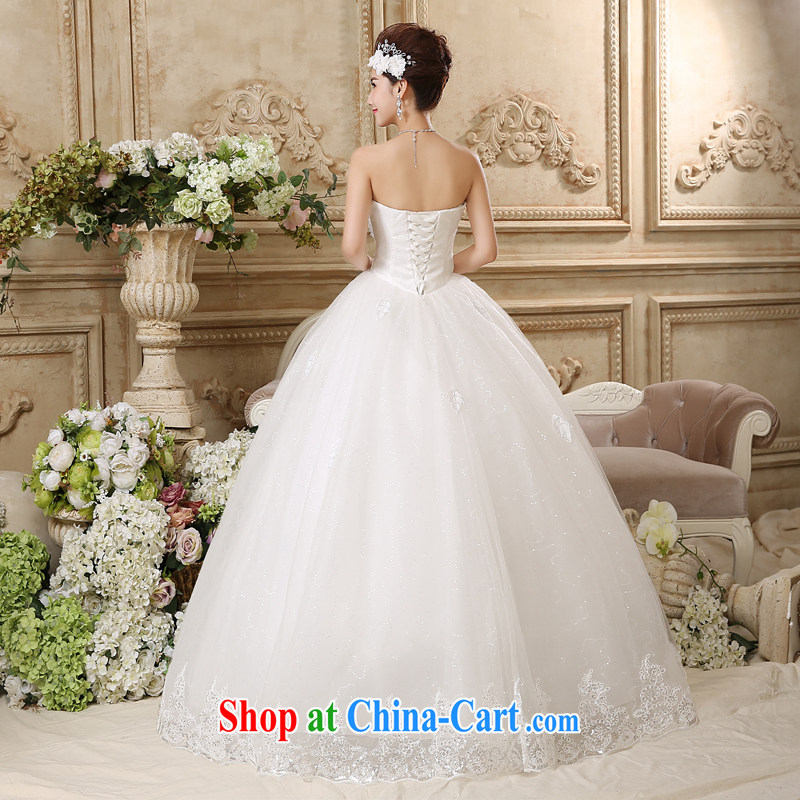 7 color 7 tone Korean version 2015 new Princess large, cultivating graphics thin heart wipe his chest, wedding H 042 white tailored (final) 7 color 7 tone, shopping on the Internet