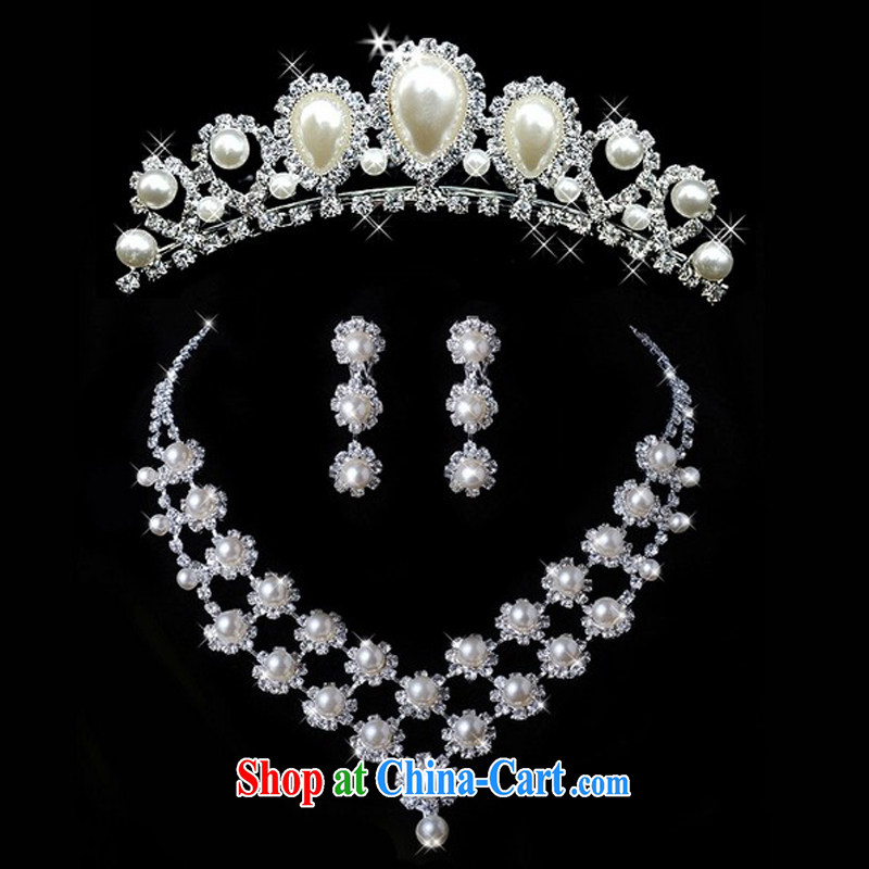 Honey, bride new kit link Pearl necklace + Crown bridal accessories wedding dresses accessories accessories jewelry, honey, bride, shopping on the Internet