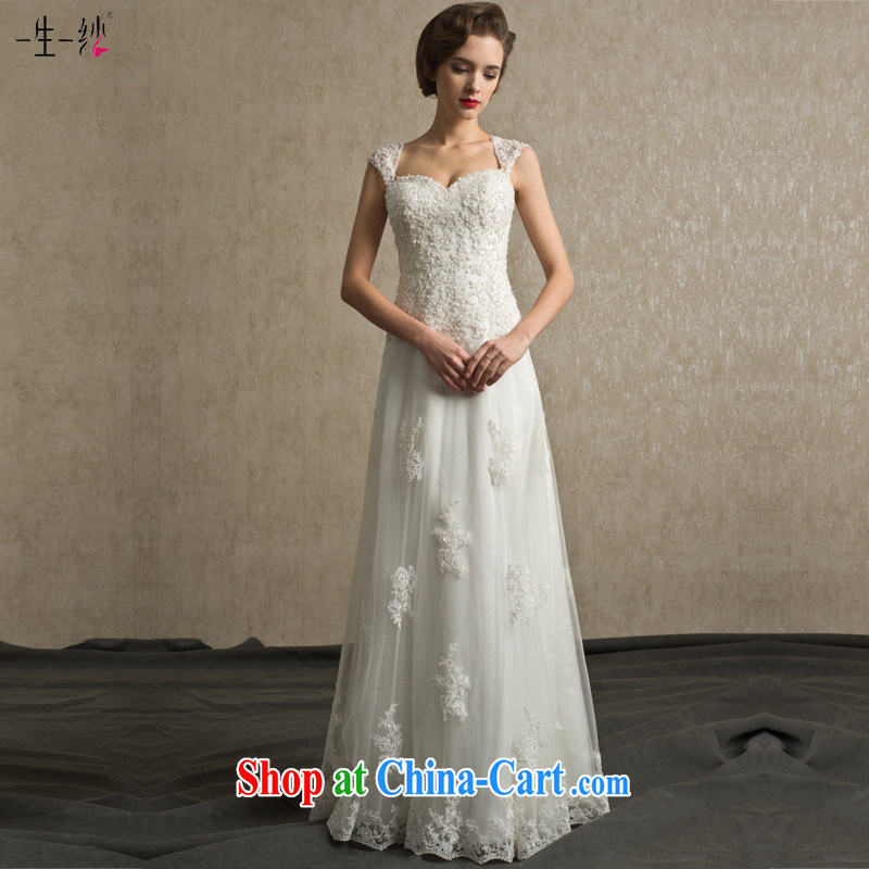 A yarn bridal wedding 2015 new sexy back exposed, cultivating graphics thin shoulders with wedding FG 14,001 white XXL code 30 days pre-sale
