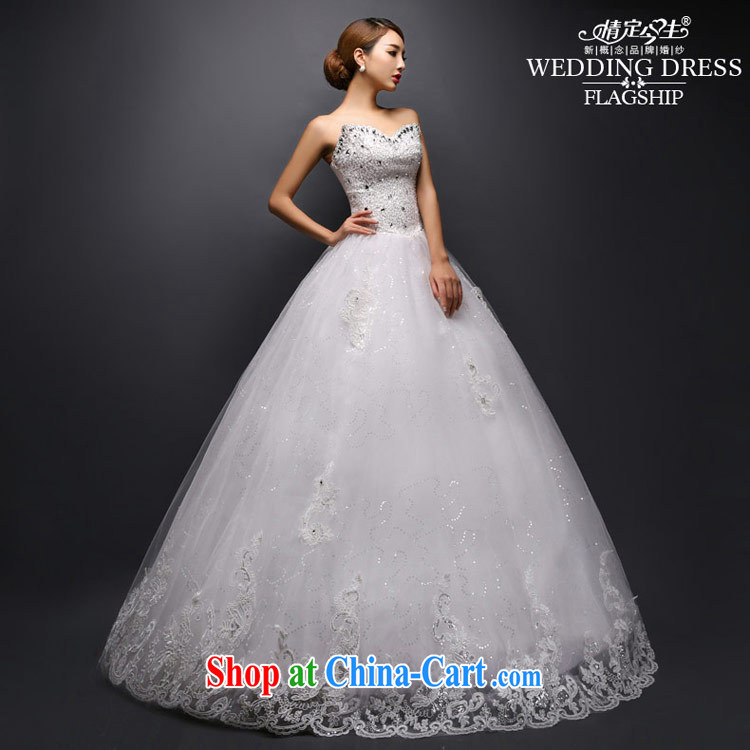 Love Life 2015 new stylish Korean heart-shaped bare chest water drilling video thin wedding dresses tailored white XXL pictures, price, brand platters! Elections are good character, the national distribution, so why buy now enjoy more preferential! Health