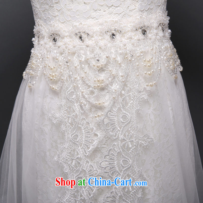 Love Life 2015 new Korean version field shoulder lace-up waist straps cultivating crowsfoot wedding tail stylish tail XL, love life, and shopping on the Internet
