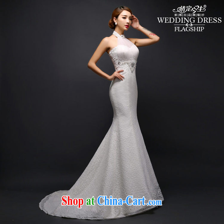 Love Life 2015 new wedding dress Korean fashion is also tail wedding lace-up waist straps cultivating crowsfoot white XS pictures, price, brand platters! Elections are good character, the national distribution, so why buy now enjoy more preferential! Health