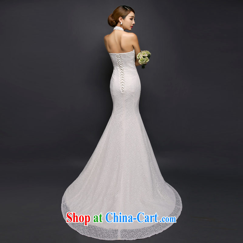 Love Life 2015 new wedding dress Korean fashion is also tail wedding lace-up waist straps cultivating crowsfoot white XS, love life, and shopping on the Internet