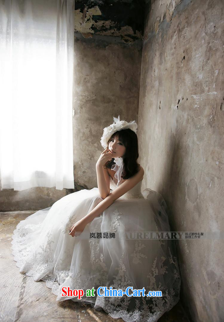 LAURELMARY sponsors the 2015 new Korean stylish and elegant heart-shaped bare chest lace-up waist graphics thin A swing-tail shaggy dress bridal wedding White (picture) Custom size (please contact Customer Service) pictures, price, brand platters! Elections are good character, the national distribution, so why buy now enjoy more preferential! Health