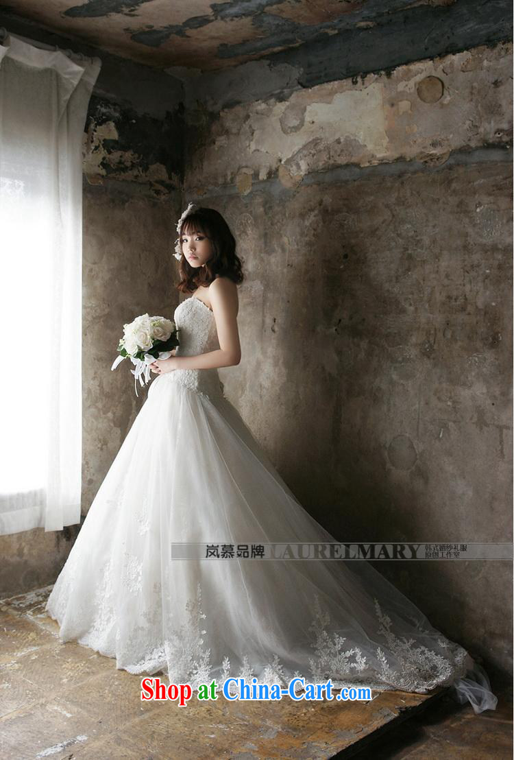 LAURELMARY sponsors the 2015 new Korean stylish and elegant heart-shaped bare chest lace-up waist graphics thin A swing-tail shaggy dress bridal wedding White (picture) Custom size (please contact Customer Service) pictures, price, brand platters! Elections are good character, the national distribution, so why buy now enjoy more preferential! Health