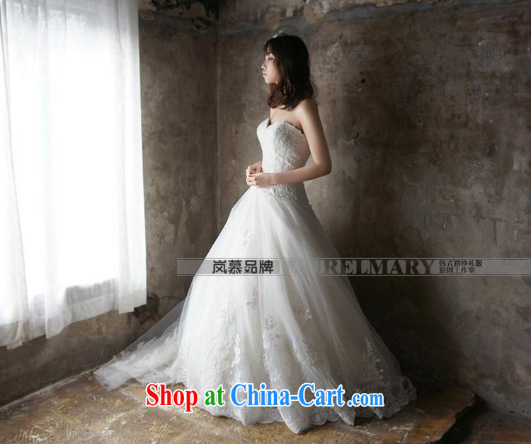 LAURELMARY sponsors the 2015 new Korean stylish and elegant heart-shaped bare chest lace-up waist graphics thin A swing-tail shaggy dress bridal wedding White (picture) Custom size (please contact Customer Service) pictures, price, brand platters! Elections are good character, the national distribution, so why buy now enjoy more preferential! Health