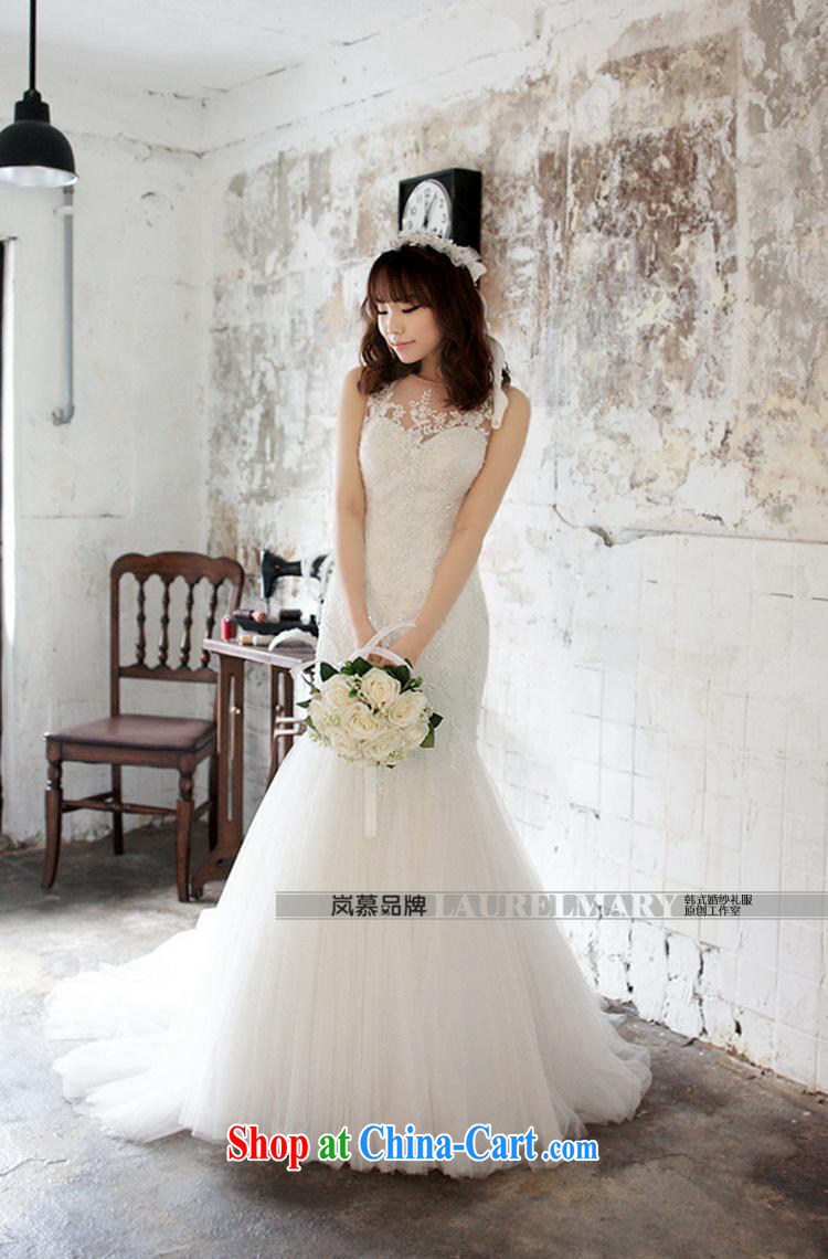 LAURELMARY sponsors the 2015 new Korean elegant round-collar Lace Up waist beauty package and a fantastic crowsfoot with drag and drop tail back exposed wedding ivory Custom size (please contact Customer Service) pictures, price, brand platters! Elections are good character, the national distribution, so why buy now enjoy more preferential! Health