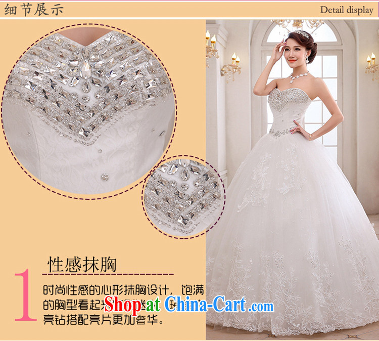 Hi Ka-hi wedding XS 01 2014 new erase chest Korean diamond jewelry wipe his chest to tie wedding ivory left size tailored pictures, price, brand platters! Elections are good character, the national distribution, so why buy now enjoy more preferential! Health