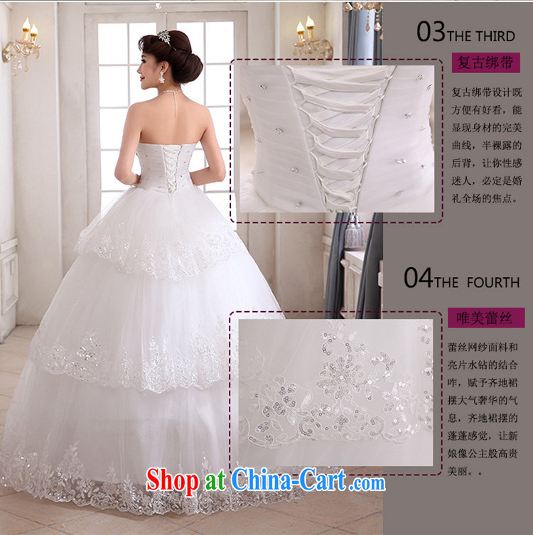 Hi Ka-hi wedding dresses 2014 new Korean version wiped his chest 3 Storey white diamond jewelry wipe his chest to tie wedding ivory left size tailored pictures, price, brand platters! Elections are good character, the national distribution, so why buy now enjoy more preferential! Health