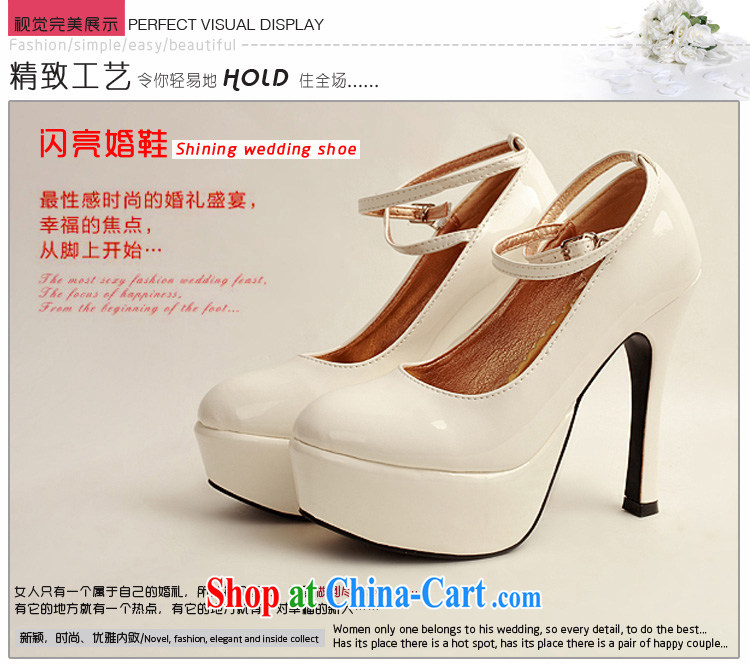 Flower Angel Cayman 2014 women shoes new varnished leather, smooth flash, deluxe waterproof single bridal shoes bridal shoes white, round-head high-heel shoes 39 pictures, price, brand platters! Elections are good character, the national distribution, so why buy now enjoy more preferential! Health