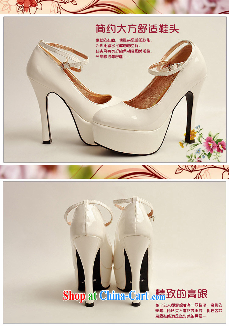 Flower Angel Cayman 2014 women shoes new varnished leather, smooth flash, deluxe waterproof single bridal shoes bridal shoes white, round-head high-heel shoes 39 pictures, price, brand platters! Elections are good character, the national distribution, so why buy now enjoy more preferential! Health