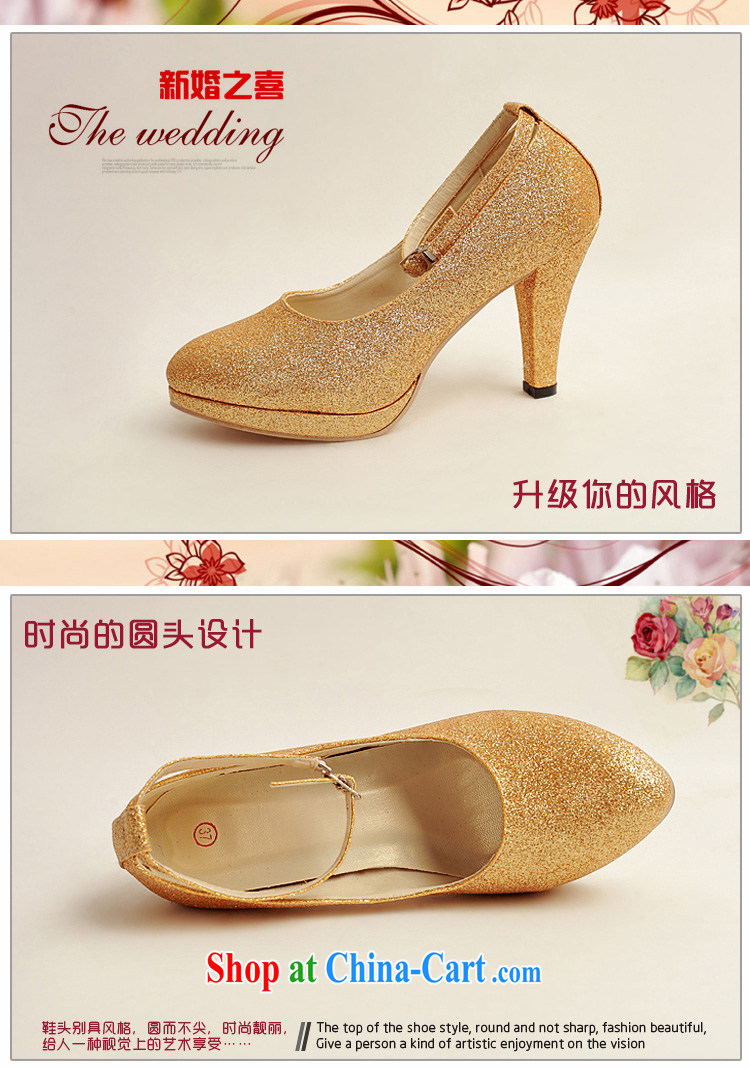 Flower Angel Cayman wedding shoes winter Gold high-heel shoes, 2014 new female gold high-heel shoes with fine gold 39 pictures, price, brand platters! Elections are good character, the national distribution, so why buy now enjoy more preferential! Health