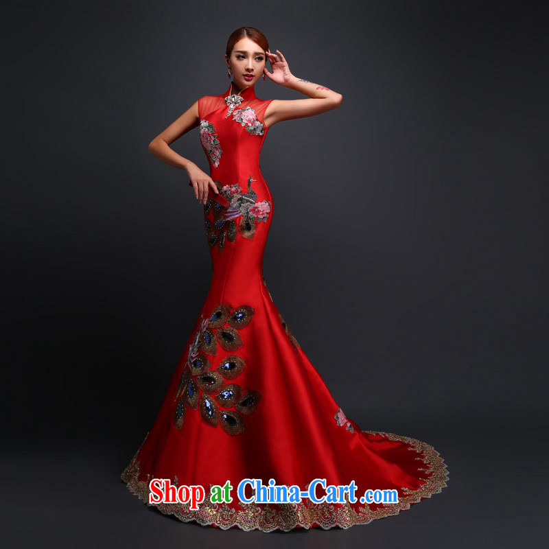 Love On The temporal marriages retro a shoulder at Merlion-tail dress new Peacock wedding dresses wedding toast serving red made specifically, love life, and shopping on the Internet