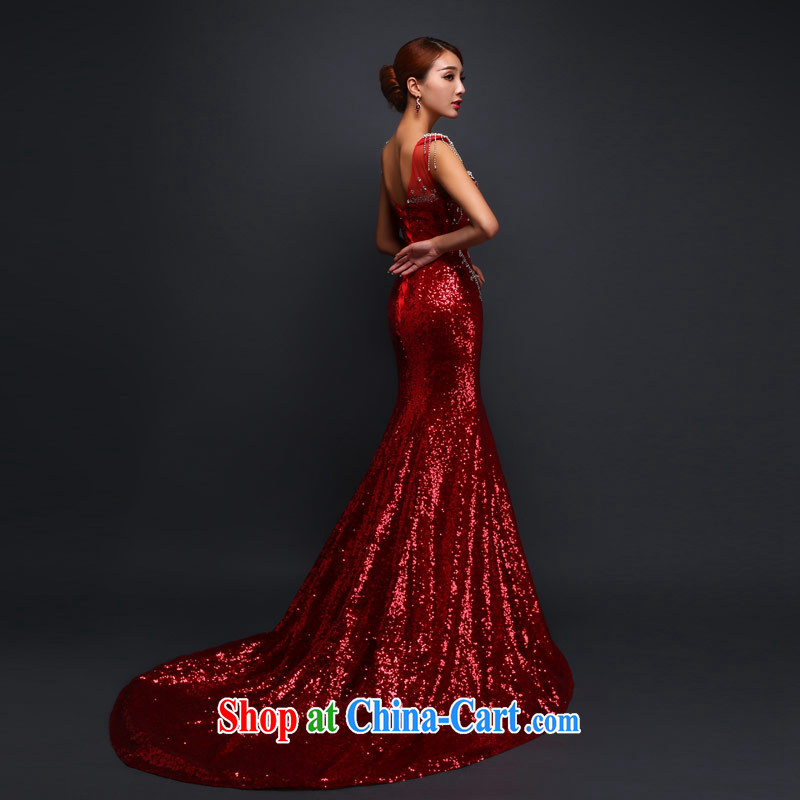 Love Life 2015 new bride's toast clothing, crowsfoot-tail autumn and winter, new dress wedding V for wood drilling red made specifically, love life, and shopping on the Internet