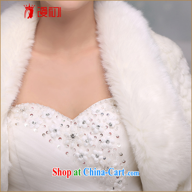 Early definition 2015 bride's wedding shawl dresses long sleeved warm wedding dress small jacket autumn and winter bridesmaid shawls hair white, diffuse, and shopping on the Internet