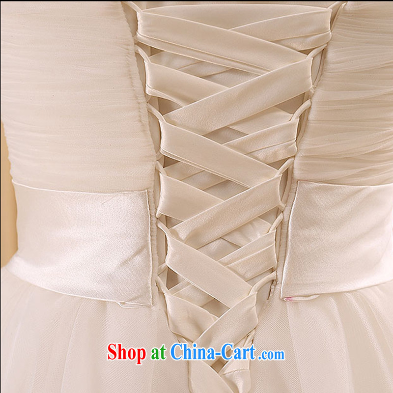 Honey, bride 2015 new hot selling an elegant minimalist straps with sweet Princess Korean wiped his chest with stars, wedding dresses white XXL, honey, bride, shopping on the Internet