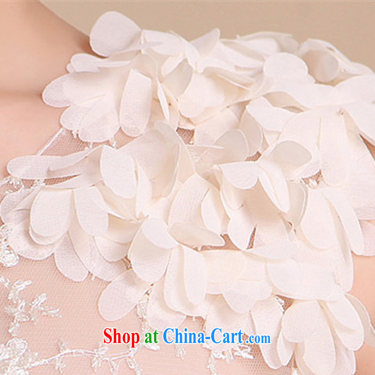 White-collar Corporation new 2015 sexy shoulders wedding bridesmaid dress uniform Openwork lace bare chest small wedding dresses wedding dresses beige S pictures, price, brand platters! Elections are good character, the national distribution, so why buy now enjoy more preferential! Health