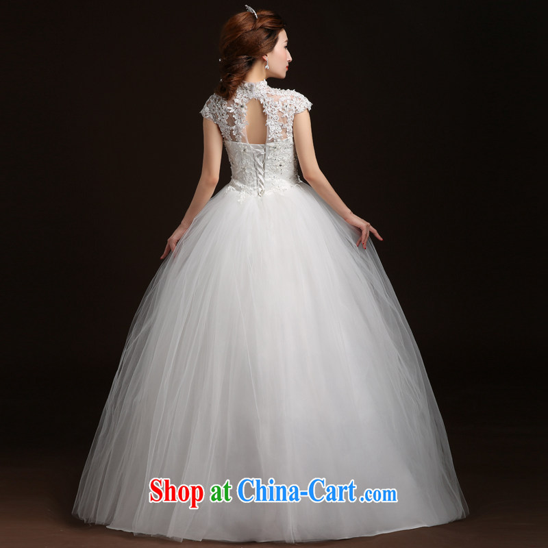 Qi wei wedding dresses new, summer 2015 new Korean marriages and stylish dual-shoulder lace a Field shoulder wedding dress strap graphics thin wedding white XL, Qi wei (QI WAVE), online shopping