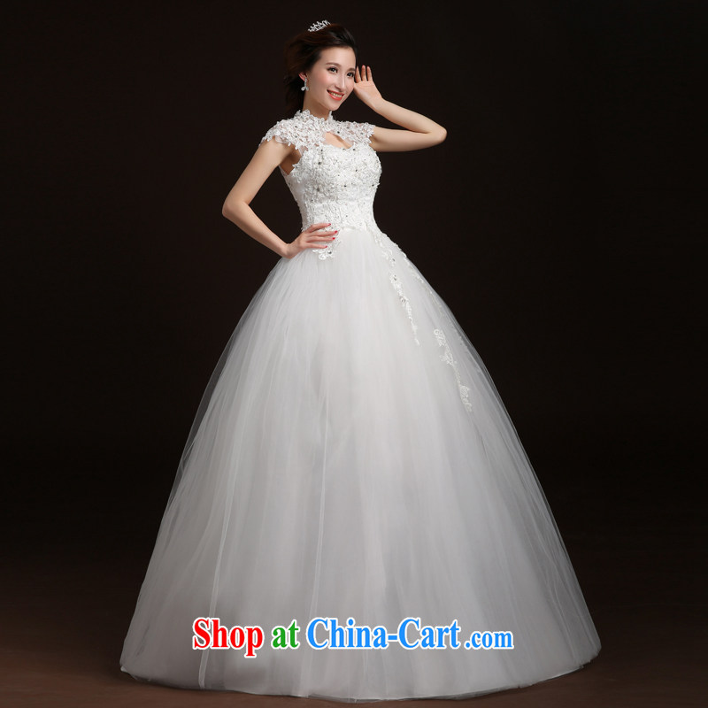 Qi wei wedding dresses new, summer 2015 new Korean marriages and stylish dual-shoulder lace a Field shoulder wedding dress strap graphics thin wedding white XL, Qi wei (QI WAVE), online shopping