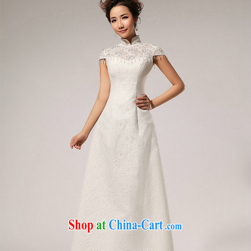 It is also optimized condolence lace retro a Field shoulder retro crowsfoot wedding dresses sexy minimalist XS 5238 white XL, optimize color swords into plowshares, and shopping on the Internet