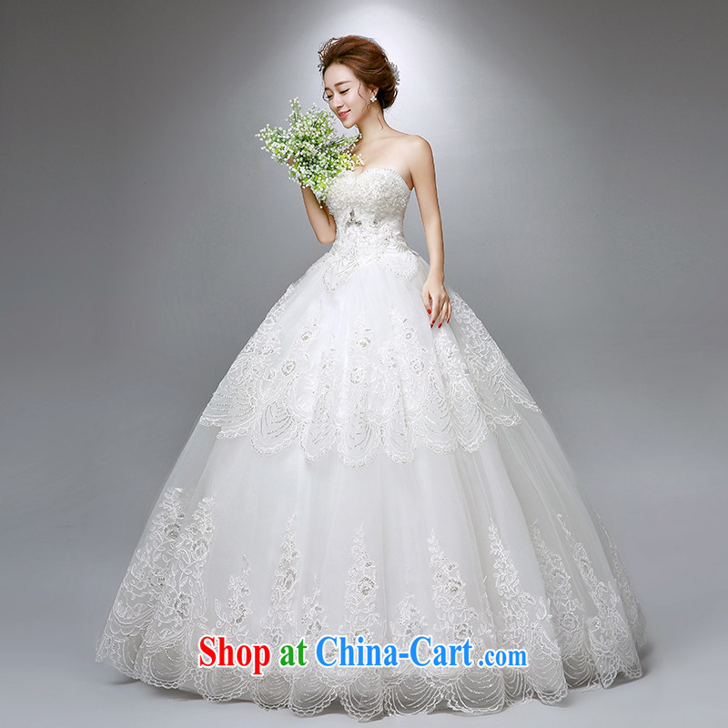 Dream of the day wedding dresses 2015 new Japan-ROK lace with wedding dress 1756 white M 2.0 feet around his waist, and dream of the day, shopping on the Internet