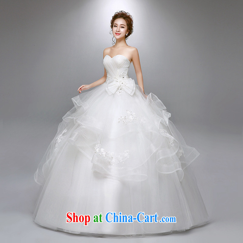 Dream of the day wedding dresses 2015 new erase chest lace luxury, Japan, and South Korea with wedding dress white S 1.9 feet around his waist, and dream of the day, shopping on the Internet