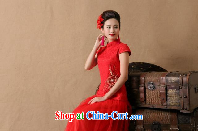Venmer director, autumn and winter new stylish female bride marriage ceremony cheongsam dress red bows, dress style 6646 red L pictures, price, brand platters! Elections are good character, the national distribution, so why buy now enjoy more preferential! Health