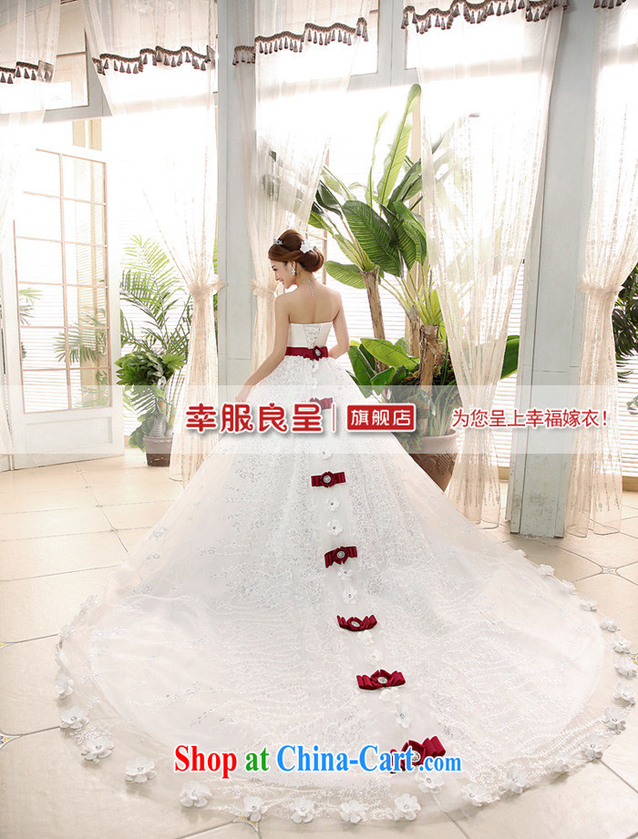 A good service is 2015 new marriages Korean tail sweet Princess Mary Magdalene chest wedding dresses White - 5 Day Shipping. No refund is not-for-size message pictures, price, brand platters! Elections are good character, the national distribution, so why buy now enjoy more preferential! Health