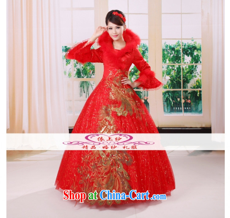Yong-yan and 2015 new autumn and winter wedding dresses winter long-sleeved wool, for winter clothes wedding warm wedding dresses 4014 white Custom size not return pictures, price, brand platters! Elections are good character, the national distribution, so why buy now enjoy more preferential! Health
