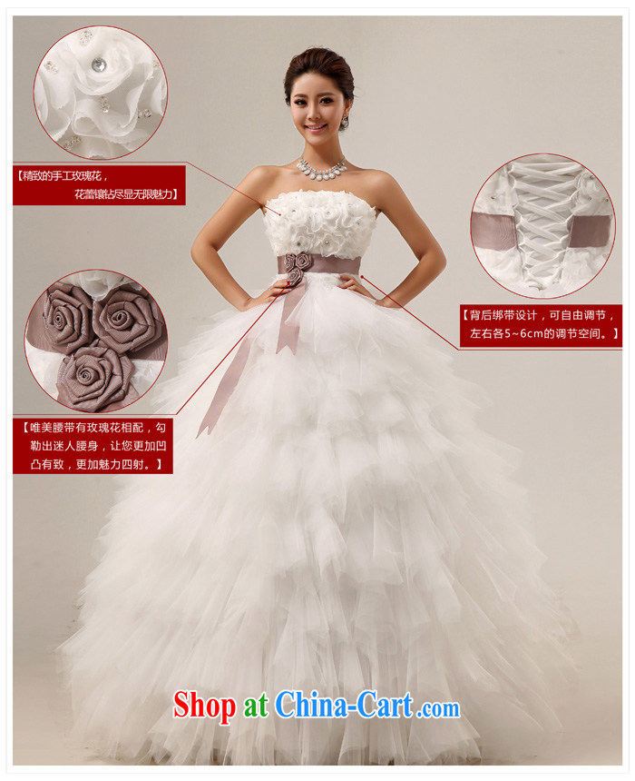 A good service is a new 2015 sweet wiped his chest Princess flowers with strap shaggy wedding dresses hotel white XL pictures, price, brand platters! Elections are good character, the national distribution, so why buy now enjoy more preferential! Health