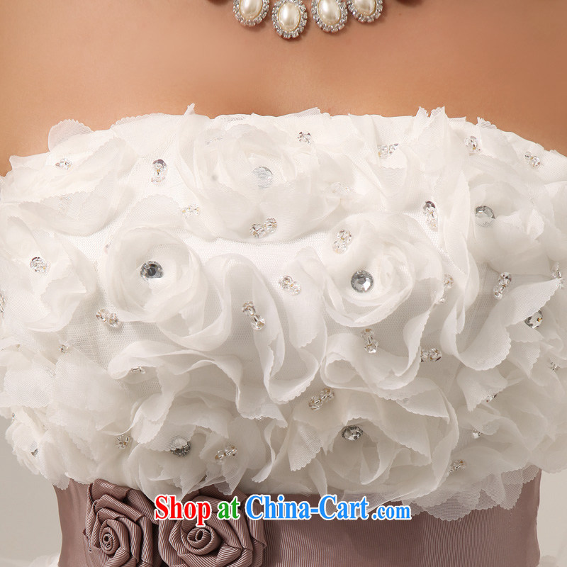 A good service is a new, 2015 sweet wiped his chest Princess flowers with strap shaggy wedding dresses hotel white XL, good service, and, shopping on the Internet