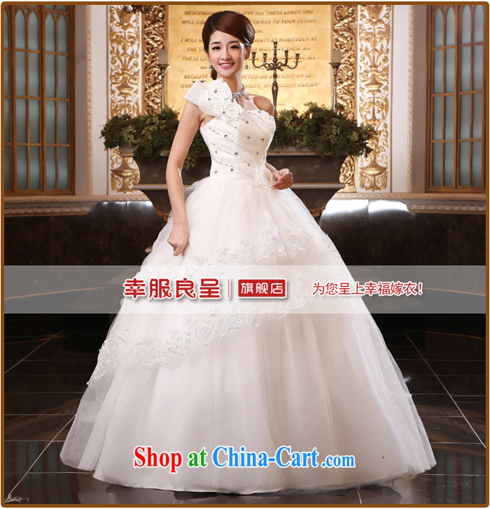 A good service is 2015 new bride single shoulder wedding dresses Princess sweet shaggy with larger custom white XL pictures, price, brand platters! Elections are good character, the national distribution, so why buy now enjoy more preferential! Health