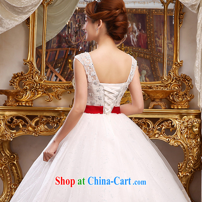 A good service is 2015 new marriages and stylish shoulders V collar red butterfly butterfly with shaggy dress wedding white XXL, good service, and, shopping on the Internet
