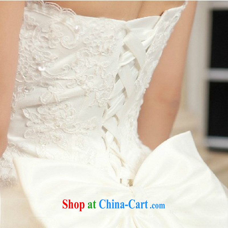 Yong-yan and 2015 new wedding Deluxe lace long-tail Korean version with sweet Princess wedding dresses with trailing white-tail up to size is not final, and Yong-yan good offices, shopping on the Internet
