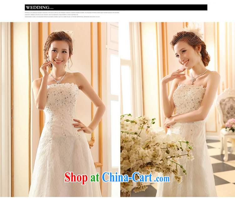 2015 new stylish wedding dresses bare chest strap lace beauty crowsfoot With marriages tail spring and summer tail wedding M pictures, price, brand platters! Elections are good character, the national distribution, so why buy now enjoy more preferential! Health