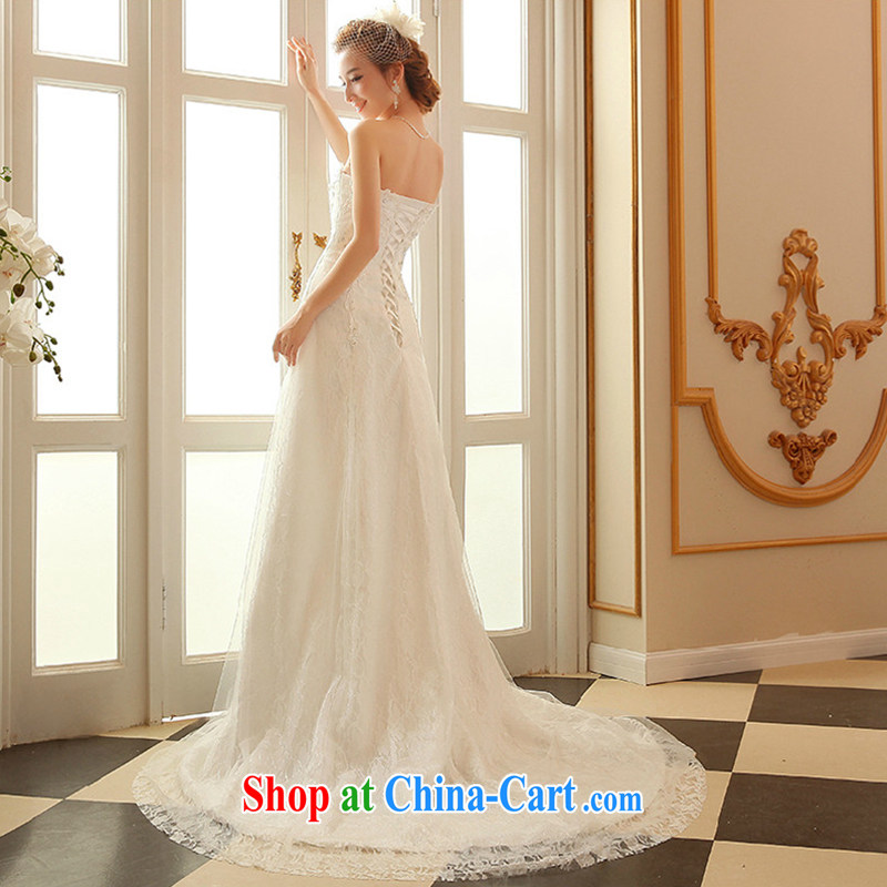 2015 new stylish wedding dresses bare chest strap lace beauty at Merlion With marriages and the spring and summer-tail wedding M Ting, Beverly (tingbeier), online shopping