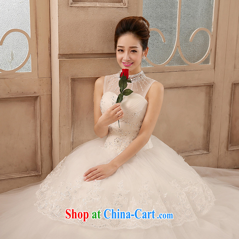 The United States, wedding 2015 new bride Korean lace inserts drill flowers Mary Magdalene, breast collar Princess shoulder beauty graphics thin with yarn tie H - 77 white XL, the United States, (Imeinuo), online shopping