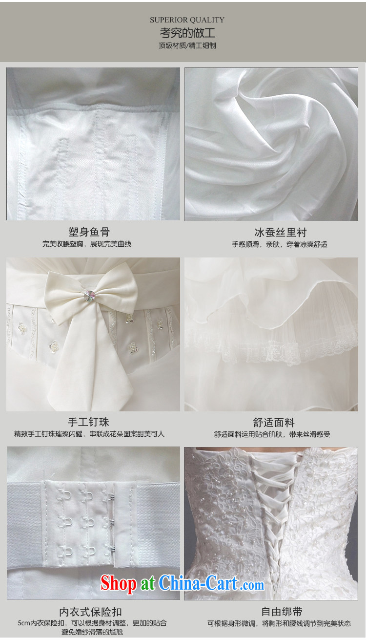 There is embroidery bridal 2015 new erase chest Korean marriage video thin with stylish tie-down the tail wedding white tailored final pictures, price, brand platters! Elections are good character, the national distribution, so why buy now enjoy more preferential! Health