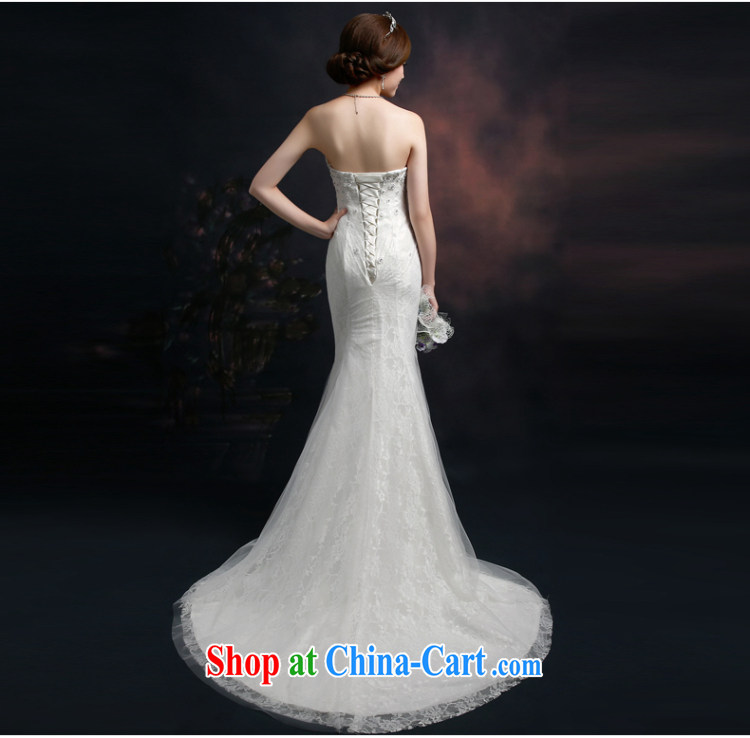 Ting Beverly wedding dresses 2015 new spring and summer Korean stylish wedding-tail end crowsfoot Mary Magdalene Beauty Chest graphics thin tied with the Code white XXL pictures, price, brand platters! Elections are good character, the national distribution, so why buy now enjoy more preferential! Health