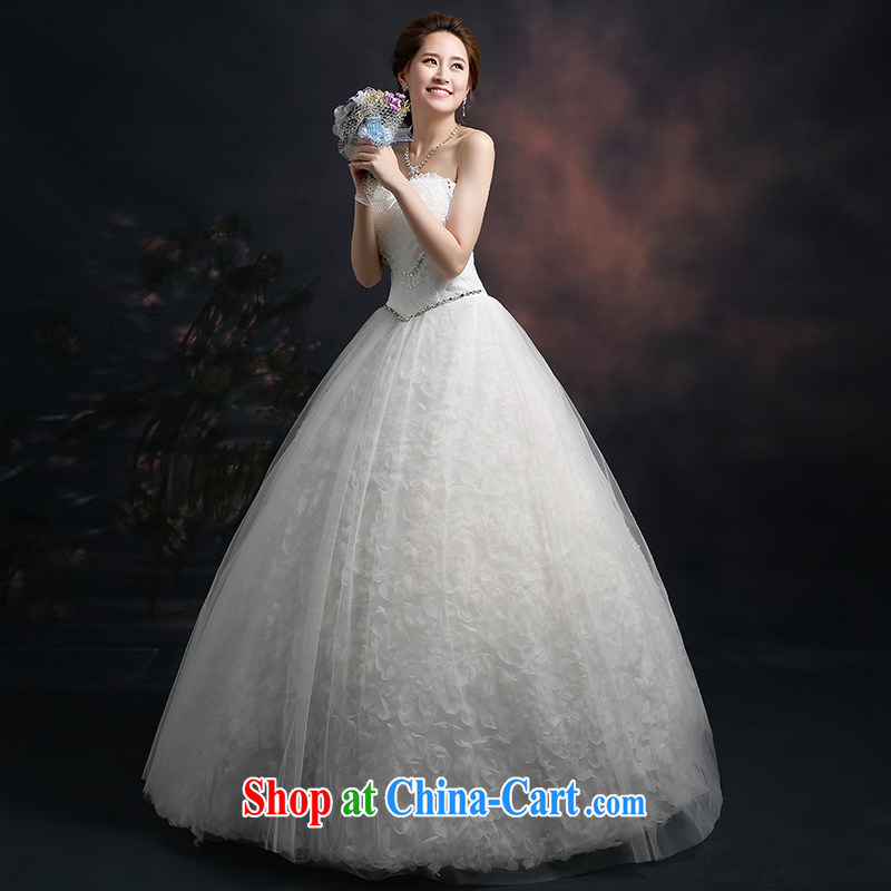 Ting Beverly wiped his chest wedding dresses 2015 new spring and summer new autumn graphics thin Korean trendy, lace wedding dresses with cultivating a strap white XXL Ting, Beverly (tingbeier), online shopping