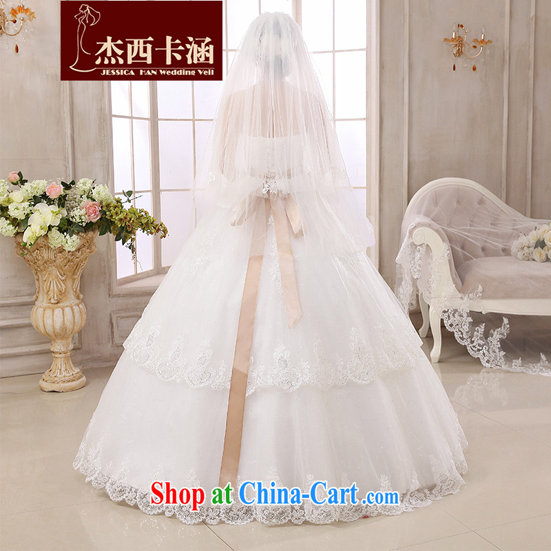 Jessica covers long-tail wedding dresses 2014 new marriages lace Korean fashion drill with bare his chest to cultivating video winter 2150 with white L, Jessica (jessica han), and, on-line shopping