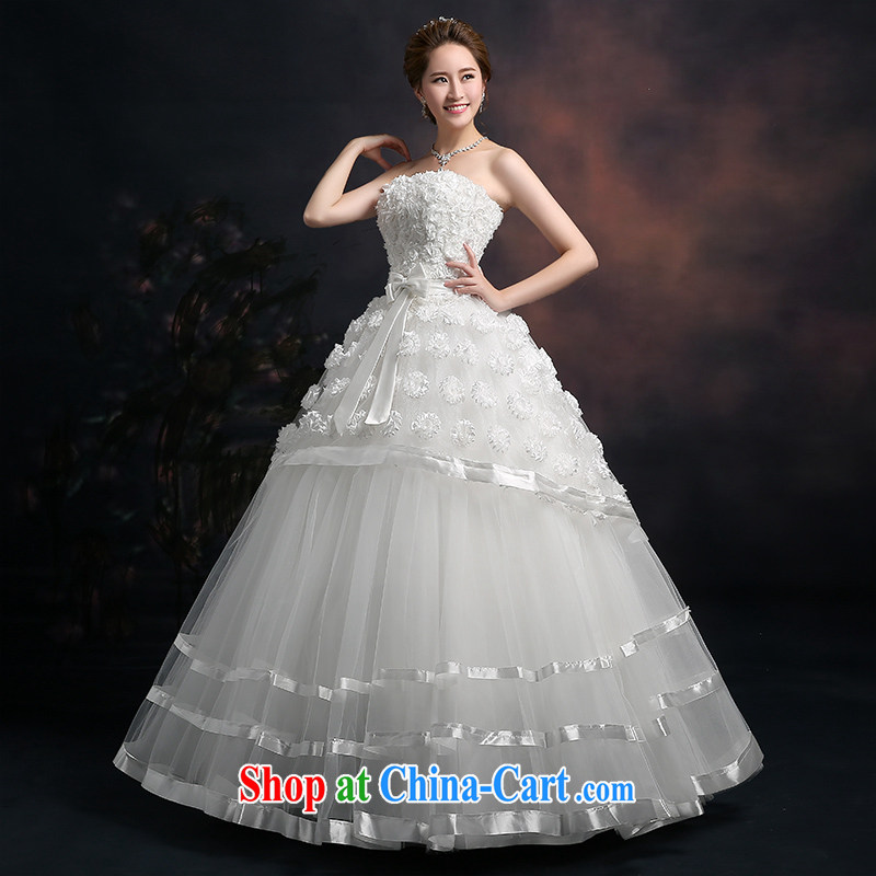 Ting Beverly wedding dresses 2015 new spring and summer wedding dresses Lace Embroidery Mary Magdalene marriage chest Korean version with the Code wedding white XXL Ting, Beverly (tingbeier), online shopping